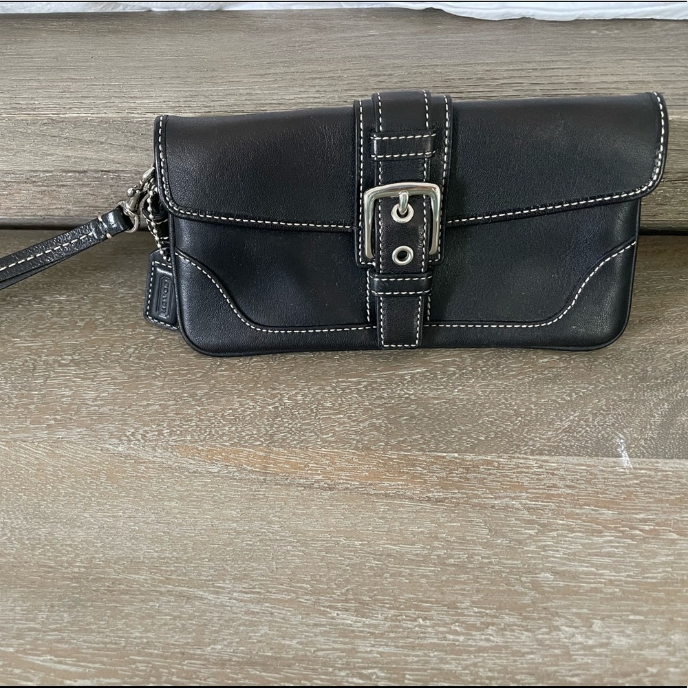 Coach Leather Wristlet